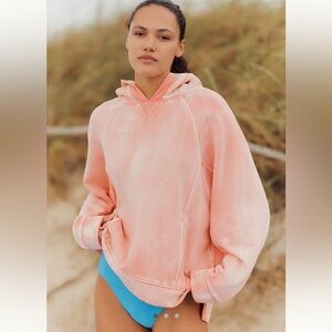Anthropologie Peach Hoodie
